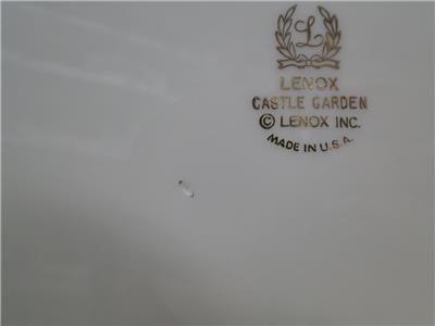 Lenox Castle Garden, Floral, Gold Trim: Dinner Plate (s), 10 5/8"