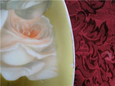 Reinhold Schlegelmilch Germany, White & Peach Roses: 2 Tier Serving Tray