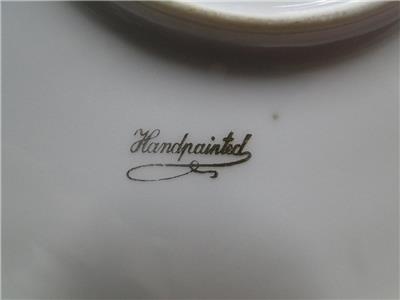 Reinhold Schlegelmilch Germany, White & Peach Roses: 2 Tier Serving Tray