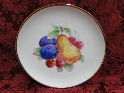 NC Western Germany, Fruits, Gold Trim: Salad Plate (s) 8"