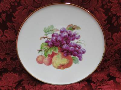 NC Western Germany, Fruits, Gold Trim: Salad Plate (s) 8"