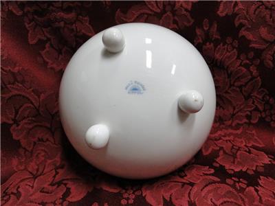 Nippon White w/ Pink/White Flowers: Footed Bowl, 5 1/8" x 2 3/8" Tall