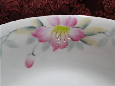 Noritake Azalea, 19322, White w/ Pink Flowers: Oval Serving Bowl Handles 10 1/2"