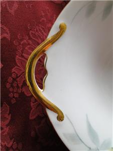 Noritake Azalea, 19322, White w/ Pink Flowers: Oval Serving Bowl Handles 10 1/2"