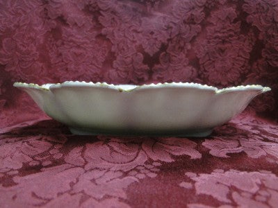 Haviland (Limoges) Schleiger 45c, Pink,  Embossed Dots: Bowl, 9 1/2"