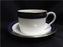 Coalport Blue Wheat, Bone, Gold Laurel on Cobalt Band: Flat Cup & Saucer Set (s)