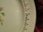 Taylor Smith Taylor: Floral Bouquet, Gold Filigree: Oval Platter, 13 1/4"