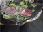 Handpainted Pressed Glass Floral, Gold Trim: Compote, 5 1/2" Tall - MG#241