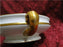 Tirschenreuth Colonial, White w/ Smooth Gold Band: Covered Serving Bowl, As Is