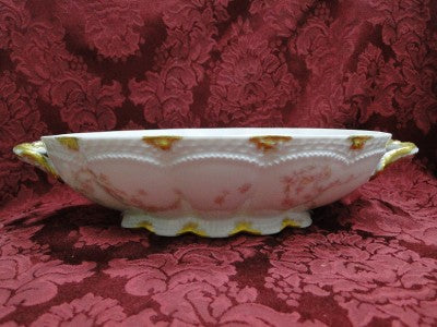 Haviland (Limoges) Schleiger 247d, Pale Pink Flowers: Round Serving Bowl w/ Lid