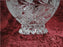 Footed Crystal Bowl, Clear w/ Roses & Leaves, 6 3/8" x 4 1/4" Tall --  MG#072
