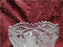 Footed Crystal Bowl, Clear w/ Roses & Leaves, 6 3/8" x 4 1/4" Tall --  MG#072