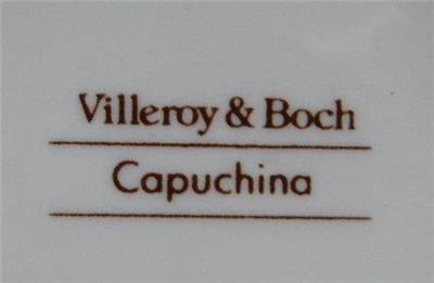 Villeroy & Boch Capuchina, Yellow & Green: Hot Water Jug & Lid, 5 3/4" Tall