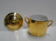Royal Worcester Lustre Gold, Gold & White: Jam / Jelly Jar w/ Lid, 3 3/4"