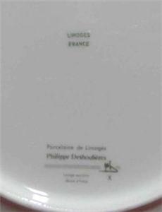 Philippe Deshoulieres Cordoba Fuschia, Marble w/ Gray Band: Bread Plate (s), 7"