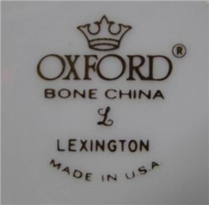 Oxford (Lenox) Lexington, Platinum Rings on White: Bread Plate (s), 6 3/8"