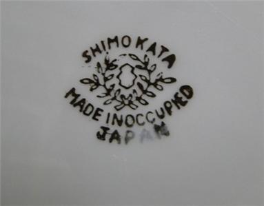 Shimokata Thin Blue Band, Gold Scrolls, Smooth: Cup & Saucer Set (s)