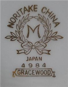 Noritake Gracewood, 4984, Greek Key on Gold Band: Bread Plate (s), 6 1/2"