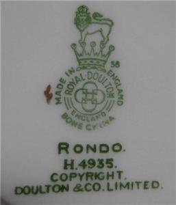 Royal Doulton Rondo, White w/ Gold Scrolls: Dinner Plate (s), 10 3/4"