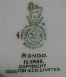 Royal Doulton Rondo, White w/ Gold Scrolls: Salad Plate (s), 8"