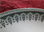 Tressemanes & Vogt TRV3, Green Geometric Rim, Gold: Oval Serving Platter 11 1/4"