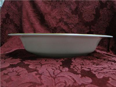 Royal Worcester Golden Anniversary, Gold Flowers & Band: Oval Serving Bowl, 10"