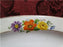 Thun Thu71 Floral Rim & Center, Cream Band: Oval Serving Platter, 12" x 8 1/2"