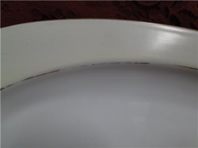 Thun Thu71 Floral Rim & Center, Cream Band: Oval Serving Platter, 12" x 8 1/2"