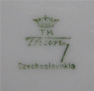 Thun Thu71 Floral Rim & Center, Cream Band: Oval Serving Platter, 12" x 8 1/2"