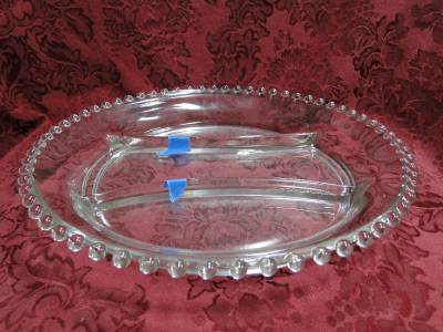 Imperial Candlewick: Round 3-Part Relish Dish, 10 5/8", 400/56, As Is