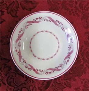 Haviland (New York) Holmsford, Pink Design: Rim Soup Bowl (s), 7 1/4"