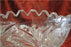Clear, Round, Florals: 3-Toed Bowl, 7 1/2" x 4 1/8" Tall, As Is  --  MG#230
