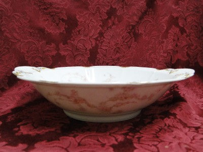 Haviland (Limoges) Schleiger 247d, Pale Pink Flowers: Round Serving Bowl, 10"