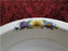 Thun Thu71 Floral Rim & Center, Cream Band: Round Serving Bowl w/ Handles 9 3/8"