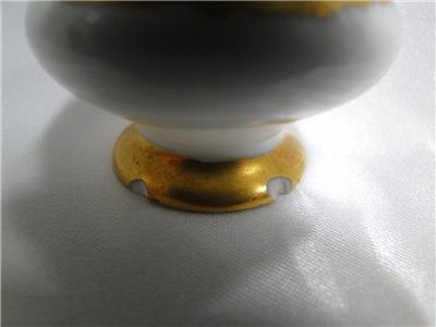 Oscar & Edgar Gutherz, Austria, White w/ Gold Trim: Salt Dips, Set of 4
