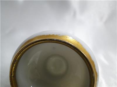 Oscar & Edgar Gutherz, Austria, White w/ Gold Trim: Salt Dips, Set of 4