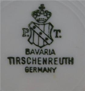 Tirschenreuth Cream w/ Thin Blue Band: 5 3/4" Saucer (s) Only, No Cup