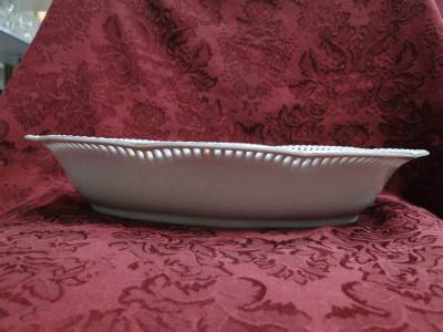 Schumann Blue Edge, Floral, Reticulated: Oval Vegetable Bowl, 12 3/4" x 7 3/4"