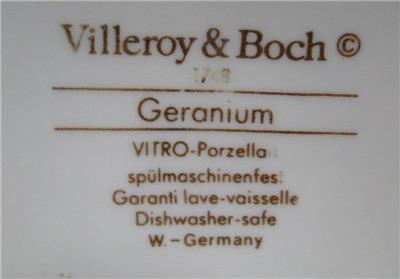 Villeroy & Boch Geranium, Yellow & Green, No Rib: Tureen & Lid, 8 1/2" Tall