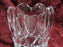 Shannon Crystal (Ireland), Clear w/ Hearts: Vase, 3 7/8" Tall, As Is
