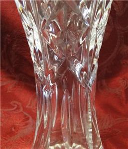 Crystal Flared Top Vase w/ Spinning Stars, 8" Tall  --  MG#223
