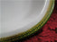Tressemanes & Vogt 5222, White w/ Gold on Green Band: Oval Serving Bowl, 9 3/8"