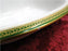 Tressemanes & Vogt 5222, White w/ Gold on Green Band: Oval Serving Bowl, 9 3/8"