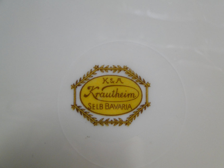 Krautheim/Franconia Lakme, Floral, Scallop, Ivory: Gravy Boat w/ Underplate