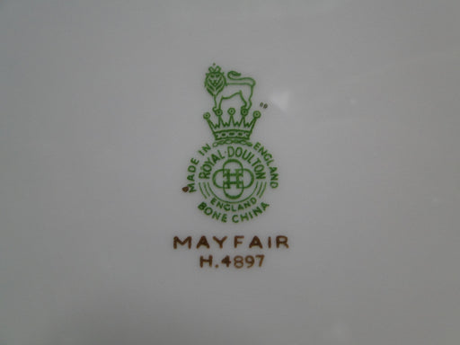 Royal Doulton Mayfair H4897, Multicolored Floral Band: Dinner Plate (s), 10 3/4"