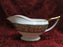 Minton Hanover, Leaves & Flowers on Gold, Turquoise: Gravy Boat w/ Underplate