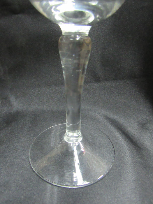 Colony COL2 Gray Cut Floral: Water or Wine  Goblet, 7 5/8" Tall