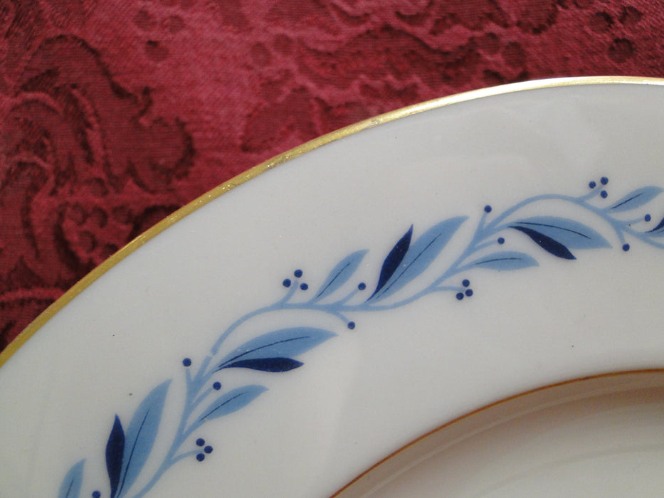 Lenox Blue Ridge / Blueridge, Blue Flowers, Gold Trim: Luncheon Plate (s), 9"