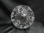3 Toed Cut Glass Bowl w/ Spinning Stars and Thumbprint Edge, 6 3/4" - MG#102