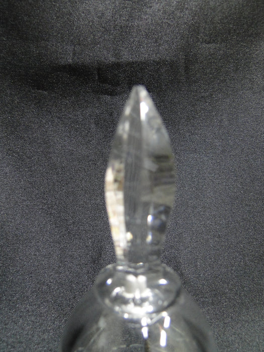 Clear Crystal Bell w/ Cut X's, 4 1/2" Tall, As Is - MG#109